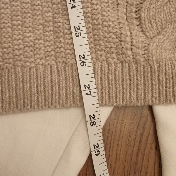 Chicos Size XL (3) Tan Fair Isle Sweater (EUC) - Picture 8 of 11